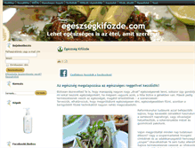 Tablet Screenshot of egeszsegkifozde.com